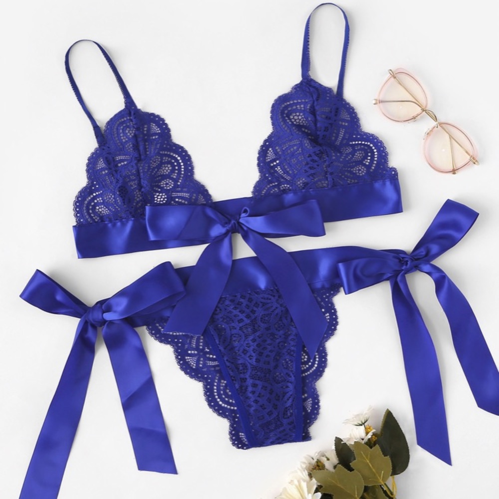 Shein Royal Blue 2 piece